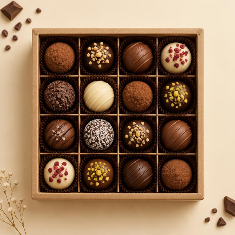 Caixa Trufas Sortidas 16un